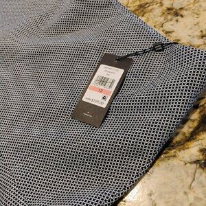 NWT Tommy Hilfiger Blue & White Diamond Geo A-Line Skirt - Size 12